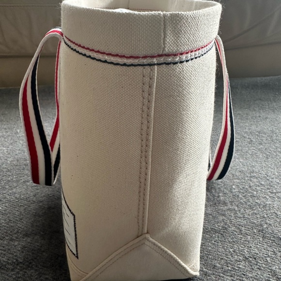 Thom Browne Off-White Small Tote - Picture 4 of 13
